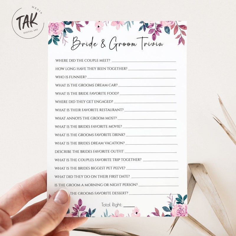 Bride Trivia Game - Etsy