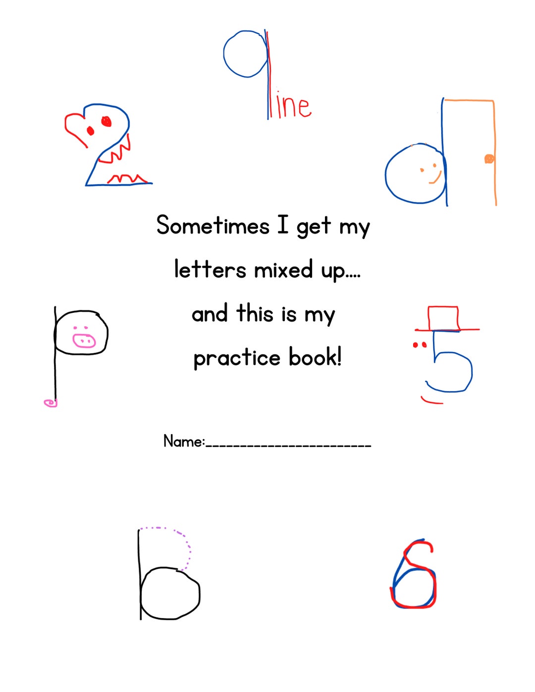 Backwards Letters and Numbers Practice for the Most Commonly Reversed