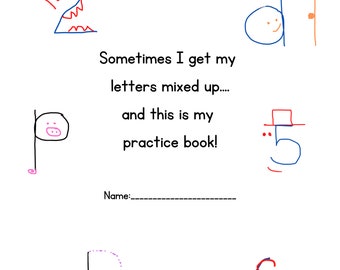 Backwards Letters and Numbers Practice for the Most Commonly Reversed Numbers and Letters