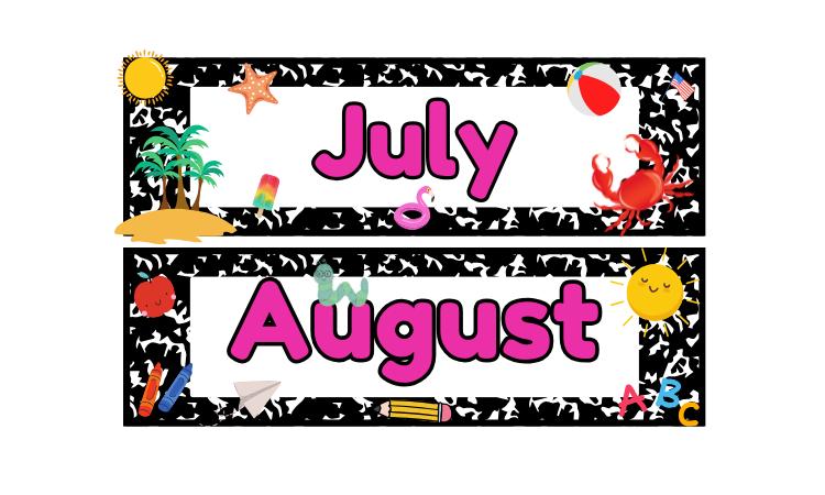 Printable Composition Notebook Calendar Pieces for Pocket Chart - Etsy
