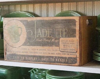 Caja de exhibición de jadeíta / Cocina vintage de los años 50 / Decoración retro