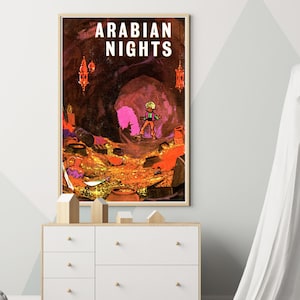 Arabian Nights Book Cover Poster: Cassim and the Treasure (1967)
