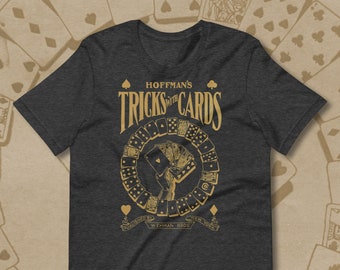 Camiseta de Trucos con Cartas de Hoffman: Moda Mágica Vintage