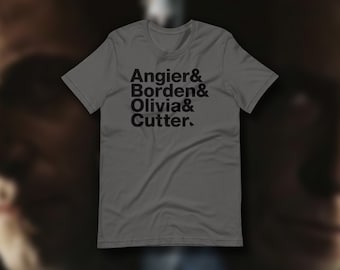 The Prestige Movie T-Shirt: Character Names Typeface Tee