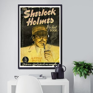 Vintage Sherlock Holmes Book Cover Print: 1941 Doyle Poster