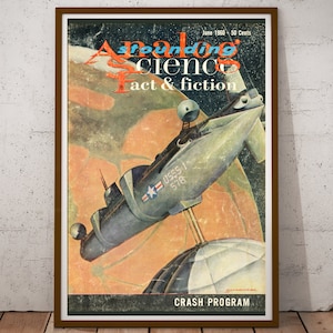 1960s Sci-Fi Space Station Poster: Retro Pulp Cover Art
