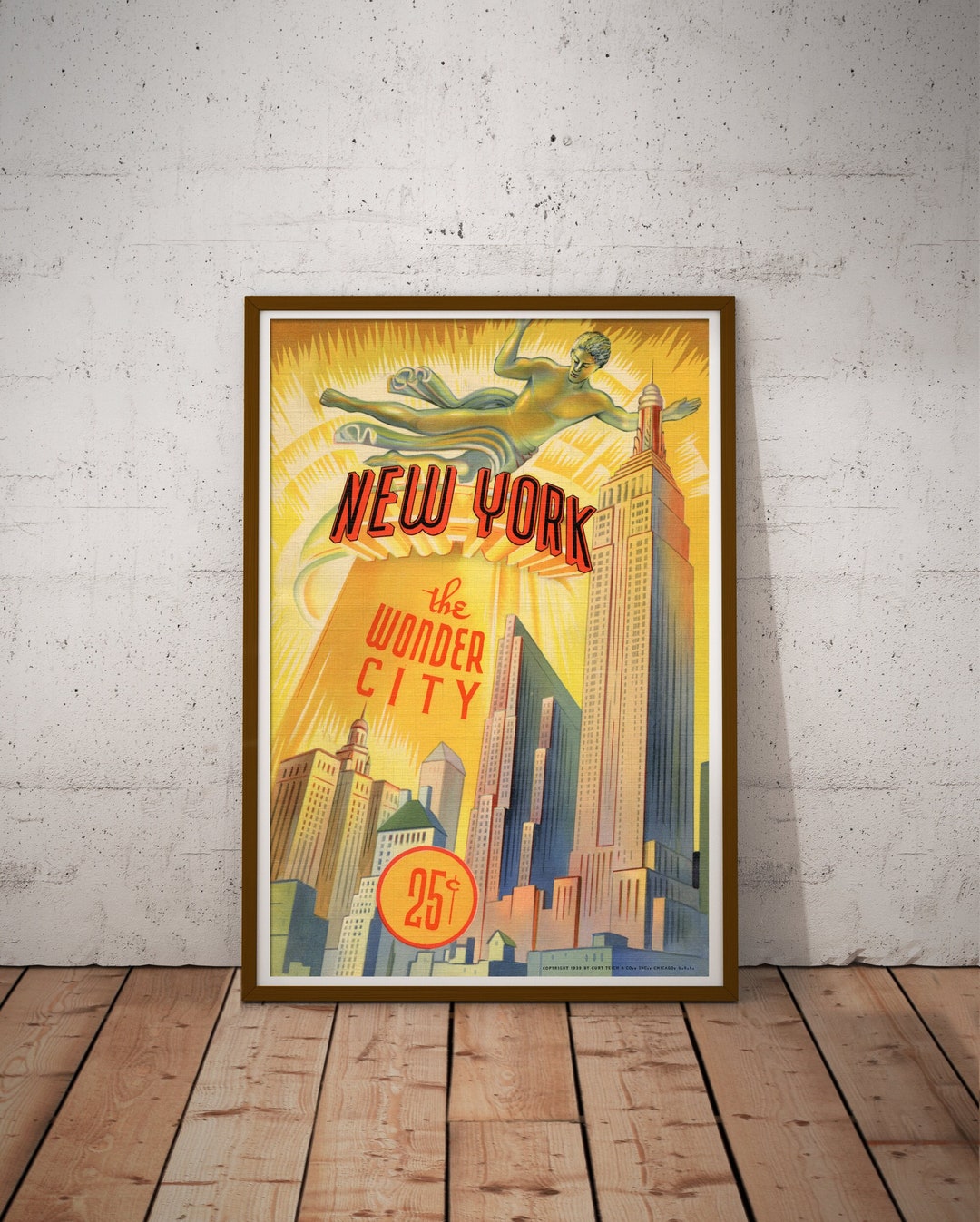 Vintage New York Poster: Art Deco 
