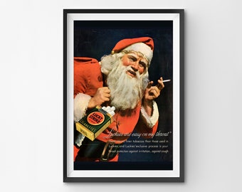 1935 Santa Claus Cigarette Ad (up to 24