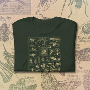 T-shirt med vintagemotiv: Retro entomologitryck, gåva för naturälskare