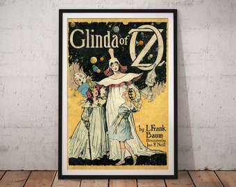1920 Glinda of Oz Cover POSTER - Wizard of Oz - Baum - Wicked - Movie - Book - Vintage