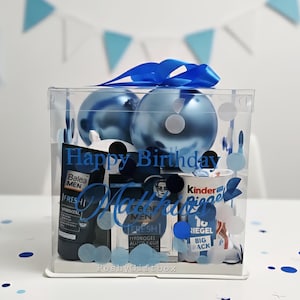 Personalisiert Ballonbox /Geschenk Scheiß aufs Alter/Wellnessset/Geschenkset Männer/Weihnachtsgeschenk/Geburtstagsgeschenk/Valentinsgeschenk