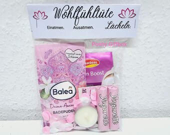 Wellnesstüte/Kleine Auszeit/Entspannungsbox/Wellness zum Verschenken/Geschenke für Sie/Wellnesbox/Spa Day/Wohlfühltüte Freundin,Kollegin