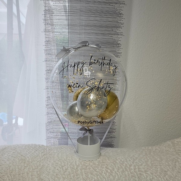 Sinnvolle Geschenke Ballon/Geburtstagsgeschenk für Frauen,Männer,Kinder/ Geschenk Personalisiert/Schokoladenbox/Sinnvolle Geschenk Hochzeit