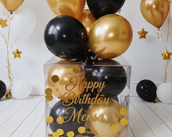 Ballondoos personaliseren/Geldgeschenk Verpackung/Geschenkbox Verschiedene Größen/Geschenkverpackung/Luftballons/ personalisiert/DIY BOX