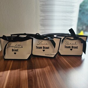 Geschenktaschen mit Namen/Eine Kleinigkeit Tüte/Geschenktüte /Geschenkverpackung JGA/Goodies Bag/JGA Beutel/Geschenktasche Geburtstag,Party image 3
