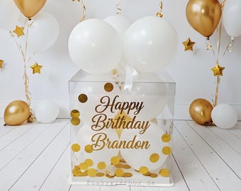 Ballon personalisiert/personalisierte Ballonbox/Geldgeschenk Verpackung/Geschenkbox Verschiedene Größen/Geschenkverpackung/Luftballons DIY