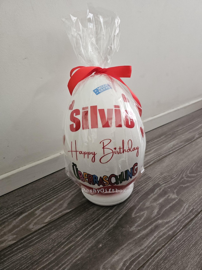 Personalisiertes XXL Überraschungsei/XXL Überraschungsei/Überraschungsei XXL/Ü-ei Geburtstag/Muttertagsgeschenk/Weihnachtsgeschenk/9Designs 2