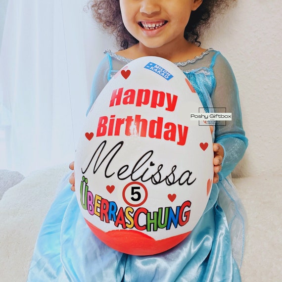 Personalisiertes XXL Überraschungsei/XXL Überraschungsei/Überraschungsei XXL/Ü-ei  Geburtstag/Muttertagsgeschenk/Weihnachtsgeschenk/9Designs