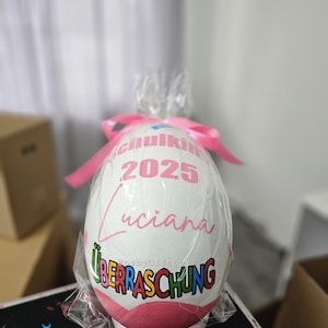 Personalisiertes XXL berraschungsei zur Einschulung /Schulkind Überraschungsei/Abschiedsgeschenk Schule/1.Klasse Geschenk/9 Designs 7