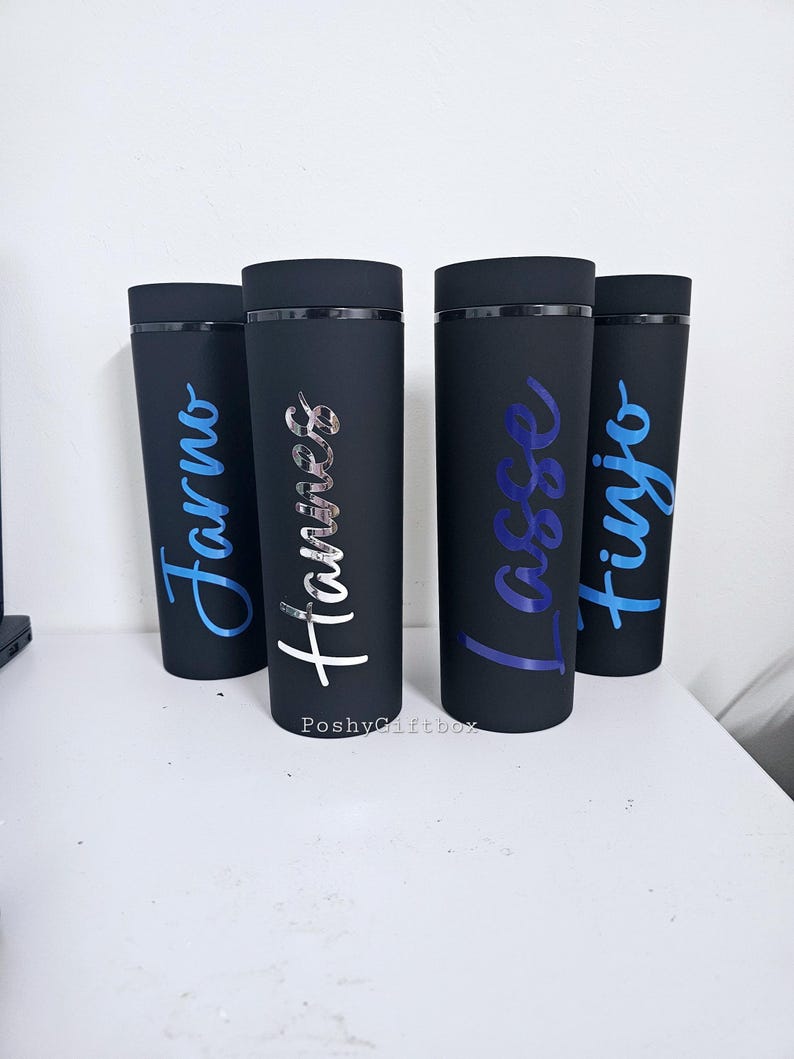 480ml Trinkbecher mit Deckel und Strohhalm/doppelwandiger/ Reisebecher/JGA Geschenk/Kaffeebecher personalisiert/Party Becher/Trinkbecher image 4