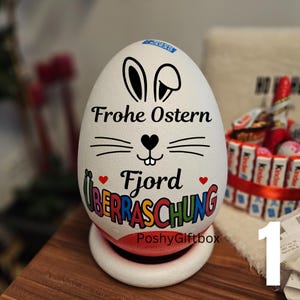 XXL Überraschungsei,Personalisiert/Geschenk Ostern/Ostereier/XXL Osterei/Osternest /Ü-ei /Osterkörbchen/9 Designs/Hasenpost/Geschenk Kinder