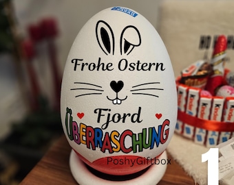 XXL berraschungsei,personalisiert/Geschenk Ostern/Ostereier/XXL Osterei/Osternest /Ü-ei /Osterkörbchen/9 Designs/Hasenpost/Geschenk Kinder