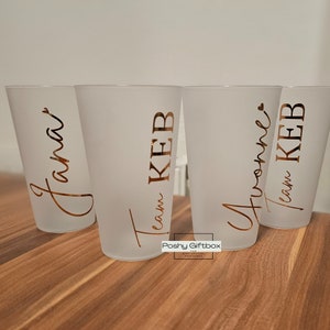 Partybecher Set/Personalisierte Becher in Weiss zum JGA /Mehrwegbecher mit Namen zum Junggesellinnenabschied/Trinkbecher/Becher mit Name Bild 7