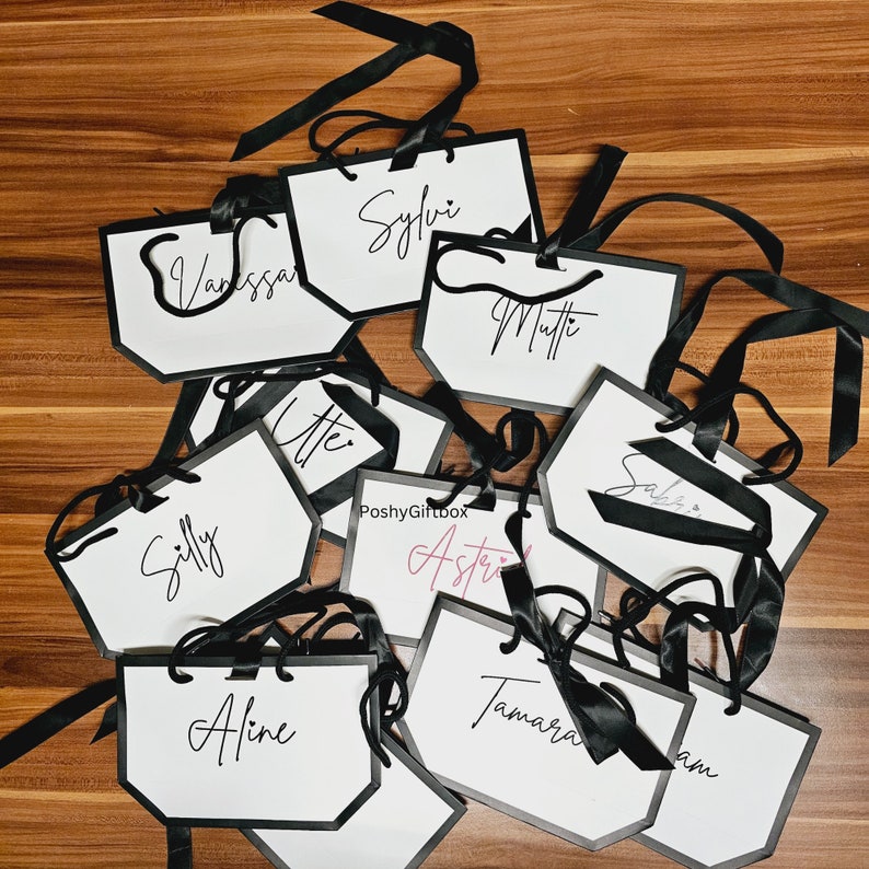 Geschenktaschen mit Namen/Eine Kleinigkeit Tüte/Geschenktüte /Geschenkverpackung JGA/Goodies Bag/JGA Beutel/Geschenktasche Geburtstag,Party image 7