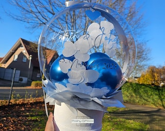 Ballongeschenk/Ballon personalisiert metallic Rosa/Geschenk zur Hochzeit/Geburtstagsgeschenk/Geschenk für Frauen/Geschenk Muttertag/Ballon