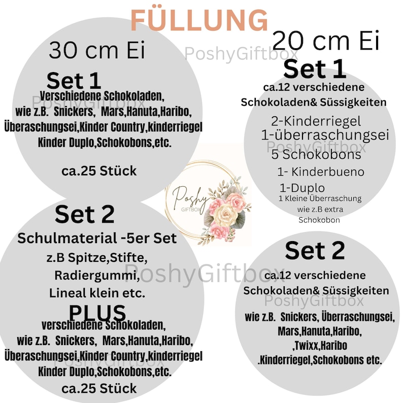 Personalisiertes XXL berraschungsei zur Einschulung /Schulkind Überraschungsei/Abschiedsgeschenk Schule/1.Klasse Geschenk/9 Designs image 11