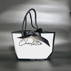 Geschenktaschen mit Namen/Eine Kleinigkeit Tüte/Geschenktüte /Geschenkverpackung JGA/Goodies Bag/JGA Beutel/Geschenktasche Geburtstag,Party image 2