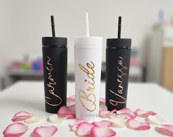 480ml Trinkbecher mit Deckel und Strohhalm/doppelwandiger/ Reisebecher/JGA Geschenk/Kaffeebecher personalisiert/Party Becher/Trinkbecher