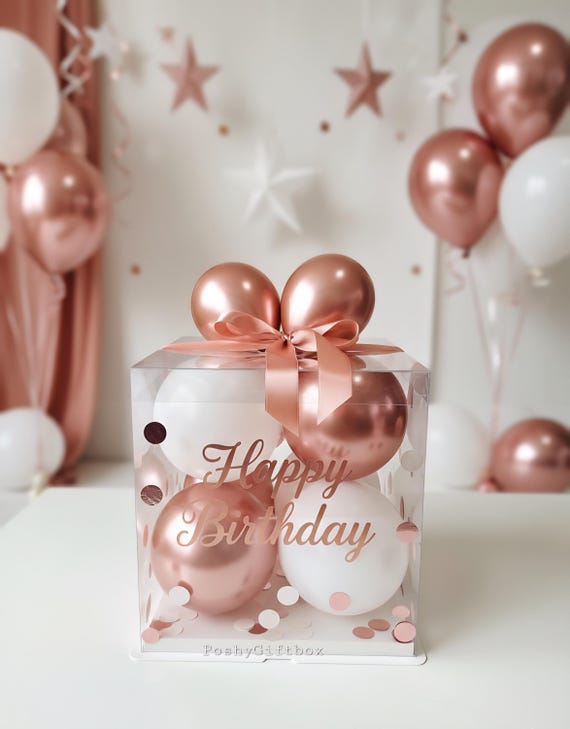 Ballon personalisiert/Personalisierte Ballonbox/Geldgeschenk Verpackung/Geschenkbox Verschiedene Größen/Geschenkverpackung/Luftballons