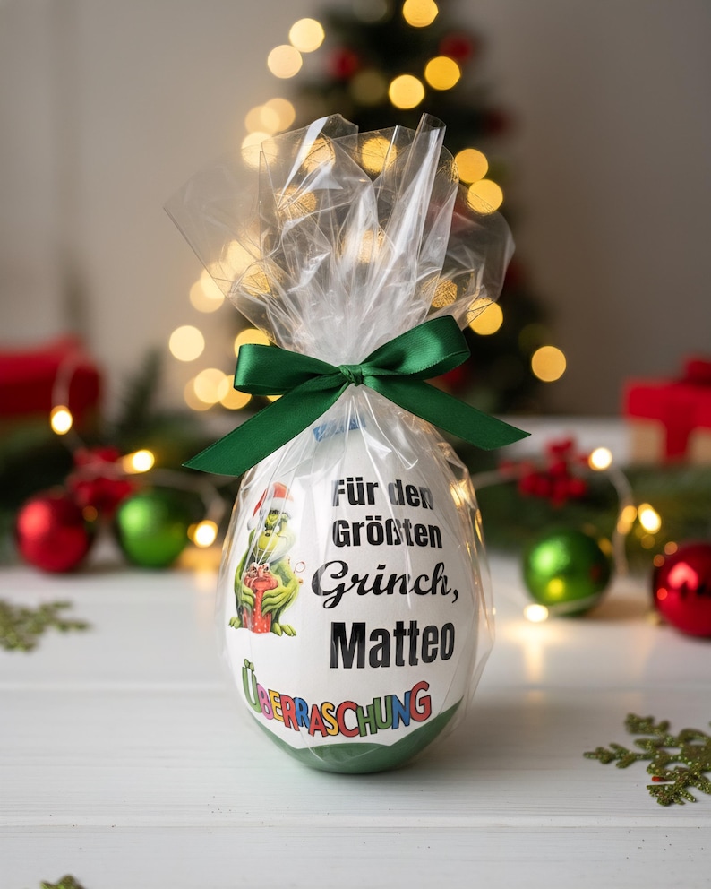 Personalisiertes XXL Überraschungsei /Ü-Ei/XXL Überraschungsei mit Motiven/18 Geburtstag /Geschenk Geburtstag/11 Designs/Weihnachtsgeschenk Wie Bild 3