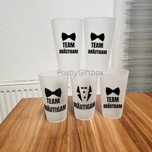 Partybecher Set/Personalisierte Becher in Weiss zum JGA /Mehrwegbecher mit Namen zum Junggesellinnenabschied/Trinkbecher/Becher mit Name Bild 9