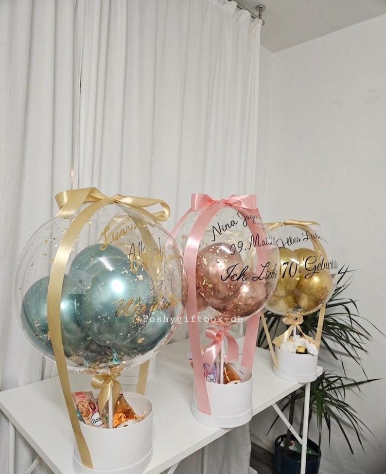 Balloncadeau " JUGENDWEIHE"/Geschenk Kommunion,Konfirmation,Taufe,Einschulung/Geburtstagsgeschenk/Ballon Personalisiert/Ballon Grüße afbeelding 9