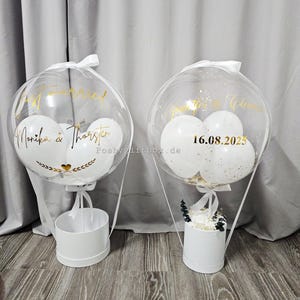 Ballongeschenk HOCHZEIT/Geschenk zum Hochzeitstag/Verlobungsgeschenk/Just Married/Hochzeitsgeschenk/Ballongrüß /Geldgeschenk Hochzeit image 8