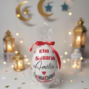 XXL personalisiertes Überraschungsei Eid Mubarak /Ramadan Geschenk/Ü-Ei Happy Bayram/Islamisches Geschenk/hayirli Bayramlar/ 5