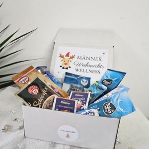 Männer Wellnessbox Personalisiert/Geschenk für Männer Weihnachten/Wellness Set Freund/Pflege Box/Papa/Bruder/Adventsbox/Nikolaus/Wohlfühl image 4