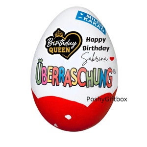 Personalisiertes XXL Überraschungsei-Ü-Ei/Ostergeschenk Kinder/XXL Überraschungsei/Kinder Geschenkverpackung/Überraschungsei XXL Mit Motiv