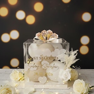 Personalisierte Ballon-Box/Geschenkbox/Luftballons/Geldgeschenk/Verlobungsgeschenk/Geburtstagsgeschenk/Geschenkverpackung/Hochzeitsgeschenk image 3