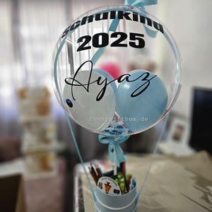 Schulkind Ballon/Geschenk zur Einschulung/Schulkind Geschenk/Geschenkbox zum ersten Schultag/Endlich Schulkind Ballon/Schultüte Einschulung image 4