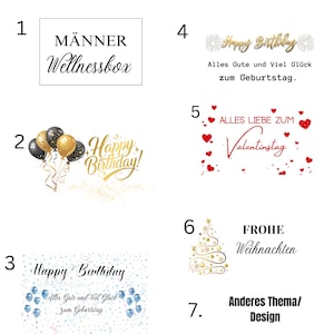 Männer Wellnessbox Personalisiert/Geschenk für Männer/4 Designs/Wellness Set für Freund/Weihnachten,Geburtstagsgeschenk für Ihn/Pflege Box image 3