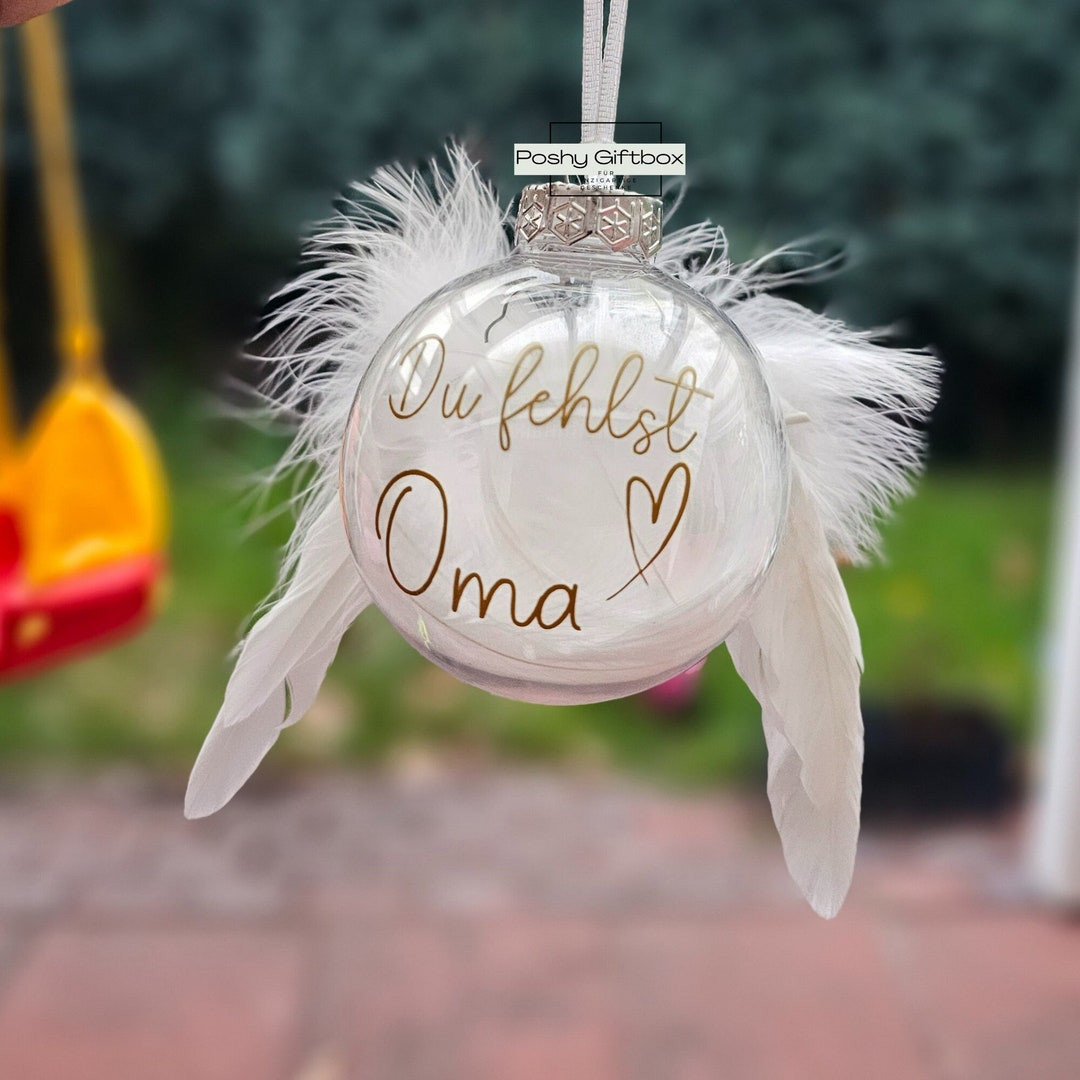 Coverlounge Weihnachtskugel Personalisiert - 6cm Oder 8cm Rose Matt Glas