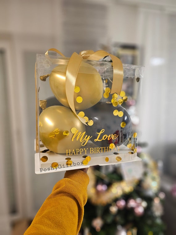 Personalisierte Ballon-Box/Geschenkbox/Luftballons/Geldgeschenk/Valentinsgeschenk/Geburtstagsgeschenk/Geschenkverpackung/Hochzeitsgeschenk