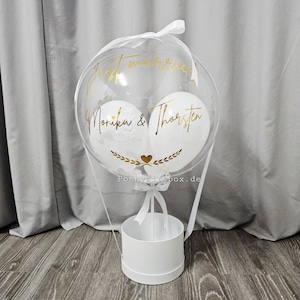 Ballon Geschenk mit Schokoladen und Trockenblumen/Personalisierte Balloons/Hochzeitsgeschenk/Happy Valentinstag/Geburtstagsgeschenk image 11