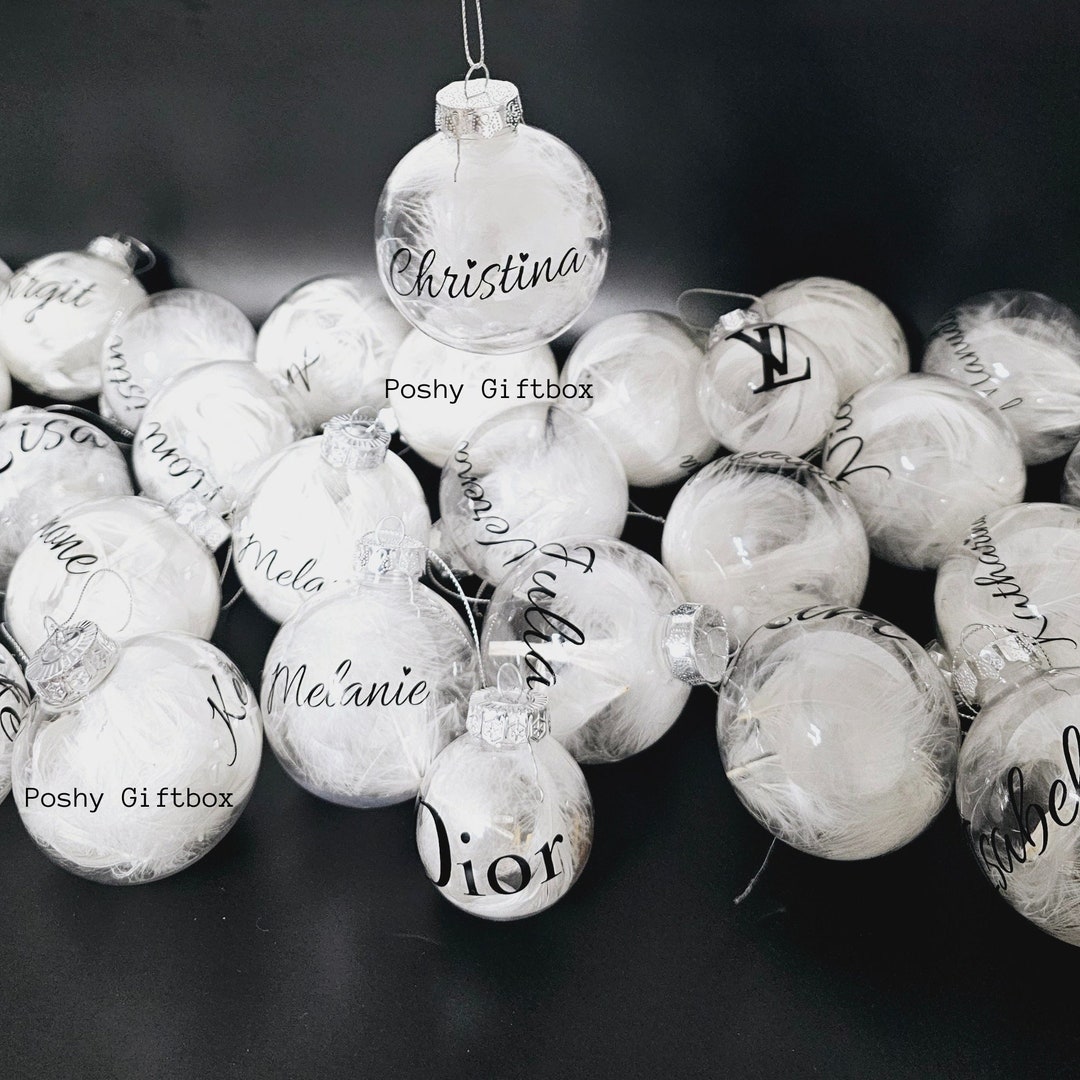 Personalisierte Weihnachtskugeln mit oder Ohne Motiven/ Etsy.de