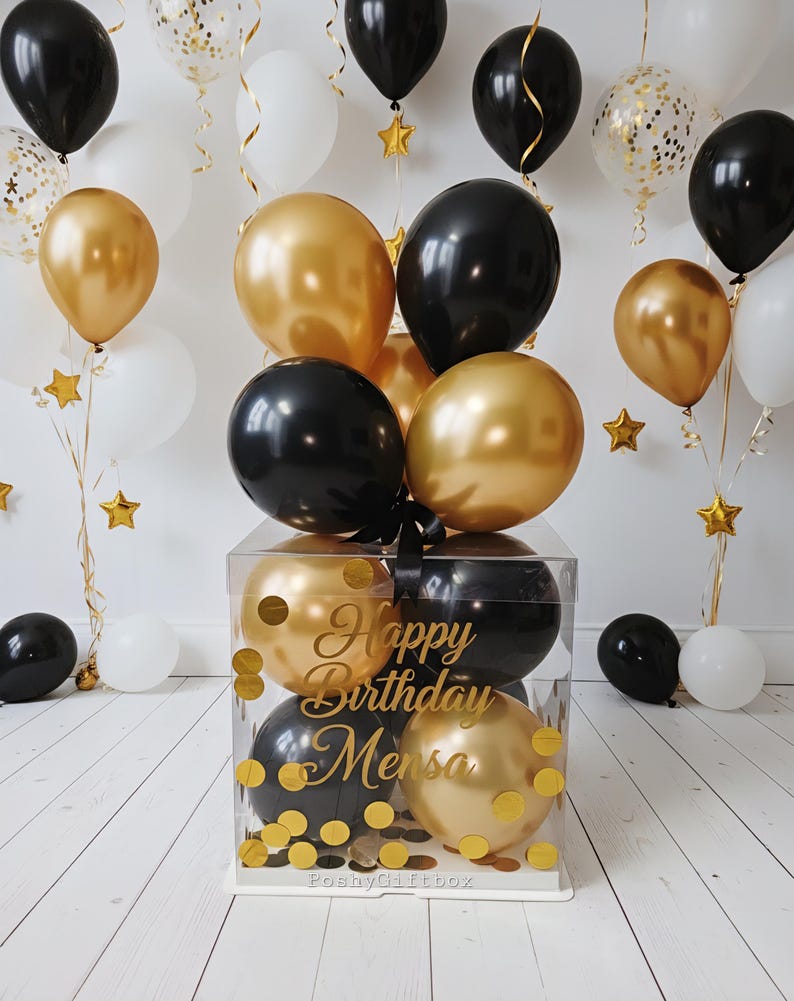Ballon personalisiert/Personalisierte Ballonbox/Geldgeschenk Verpackung/Geschenkbox Verschiedene Größen/Geschenkverpackung/Luftballons image 3