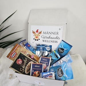 Männer Wellnessbox Personalisiert/Geschenk für Männer Weihnachten/Wellness Set Freund/Pflege Box/Papa/Bruder/Adventsbox/Nikolaus/Wohlfühl image 5