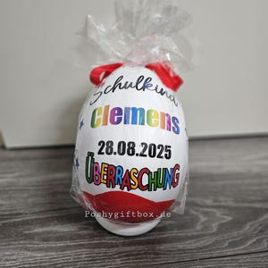 XXL berraschungsei/geschenk EINSCHULUNG/Geburtstag,Jugendweihe/Taufe/Erstkommunion/Abitur /Hochzeit Ü-ei /Geschenk / 3 Verschiedene Farben afbeelding 9